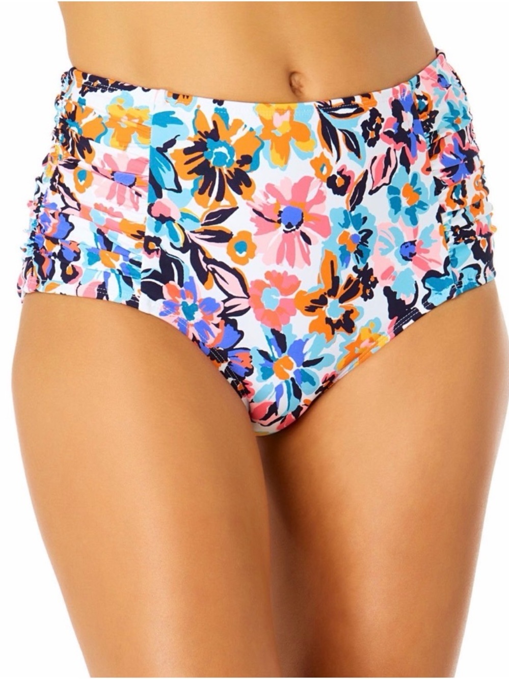 Anne Cole Limited Edition Floral High Waist Bikini One-Piece Bottom NWT